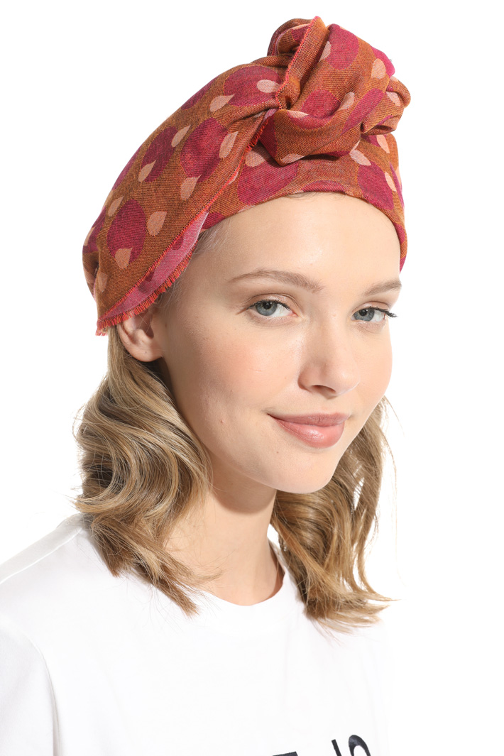 Cotton blend jacquard stole Intrend Cotton blend jacquard stole Intrend
