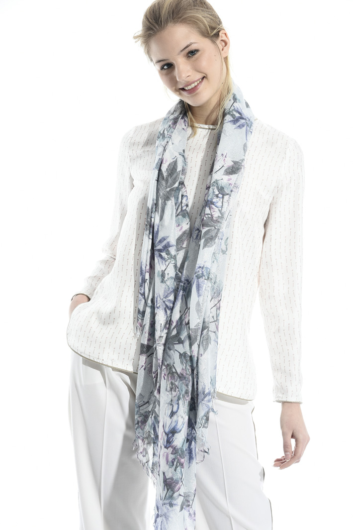 Printed lurex scarf Intrend Printed lurex scarf Intrend