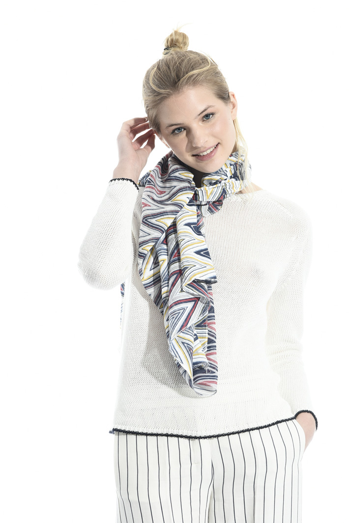 Cotton and silk scarf Intrend Cotton and silk scarf Intrend