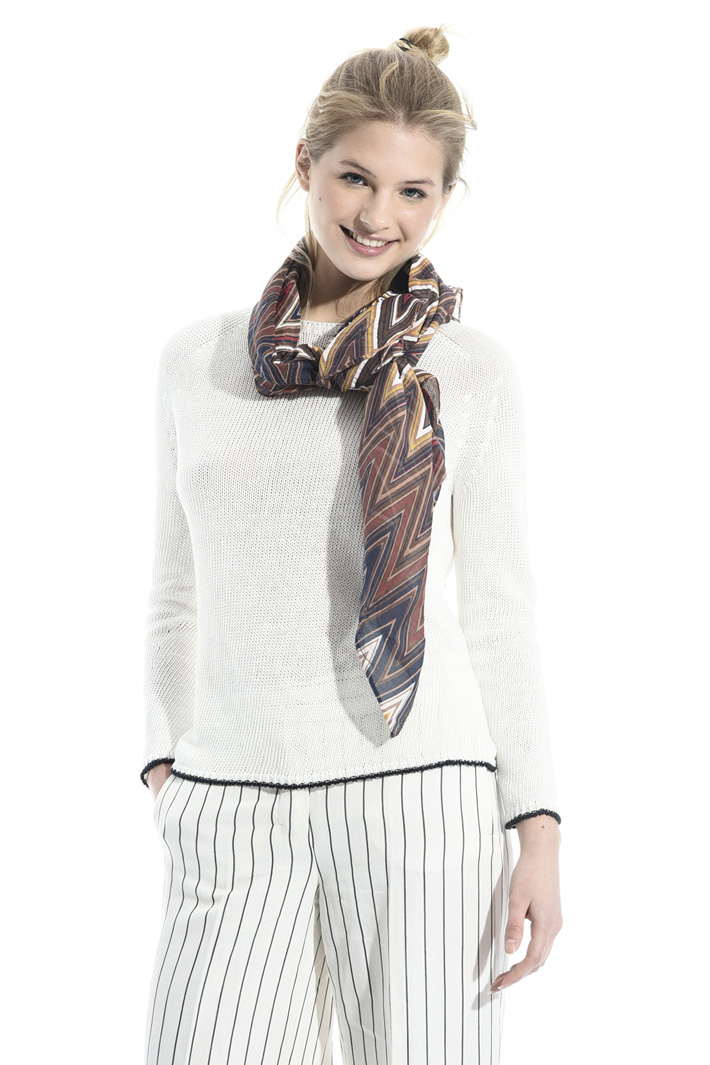 Cotton and silk scarf Intrend Cotton and silk scarf Intrend