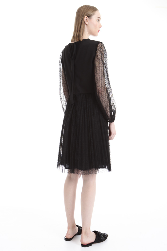 Pleated tulle dress Intrend Pleated tulle dress Intrend
