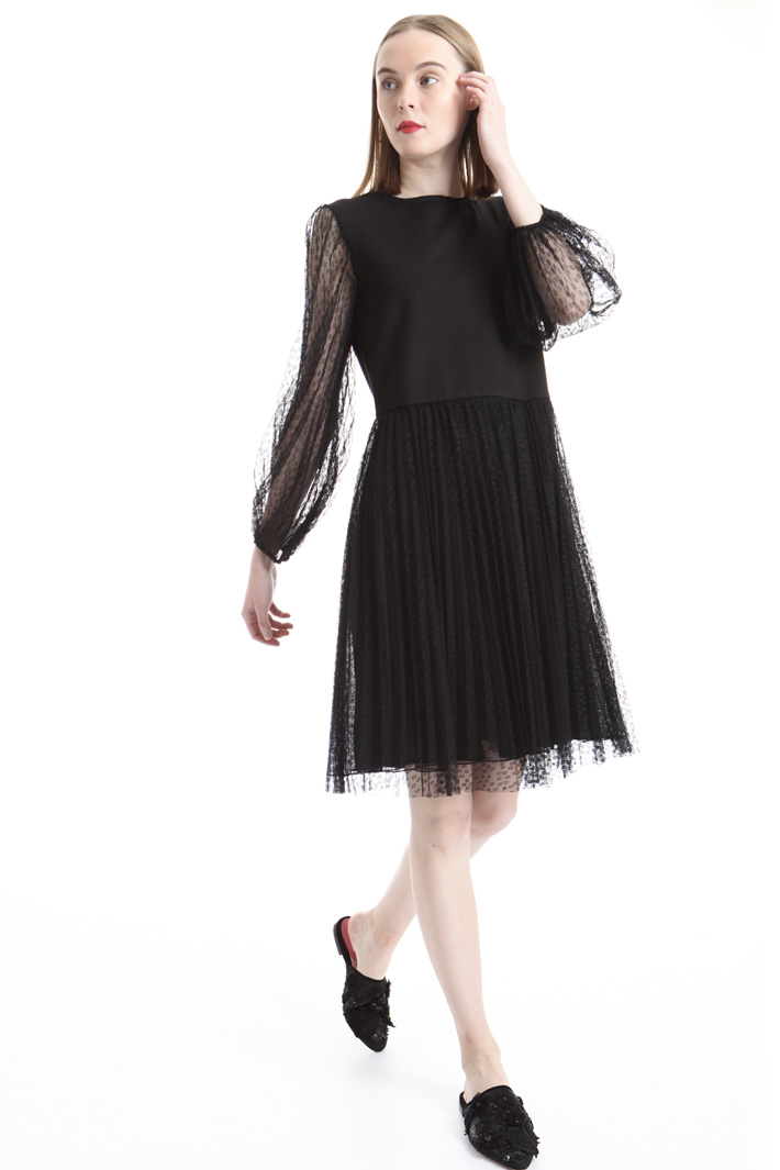 Pleated tulle dress Intrend Pleated tulle dress Intrend