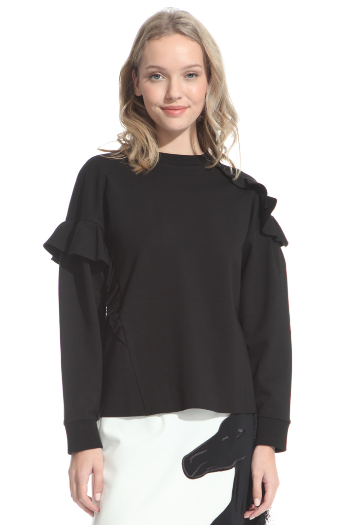 Frilled sweatshirt Intrend Frilled sweatshirt Intrend