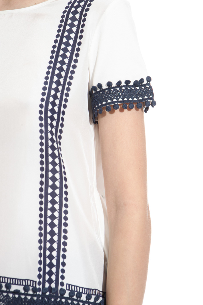 Silk and cotton T-shirt Intrend Silk and cotton T-shirt Intrend