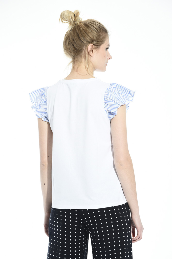 Frill cap sleeve top Intrend Frill cap sleeve top Intrend