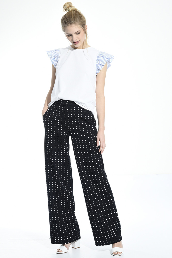 Frill cap sleeve top Intrend Frill cap sleeve top Intrend
