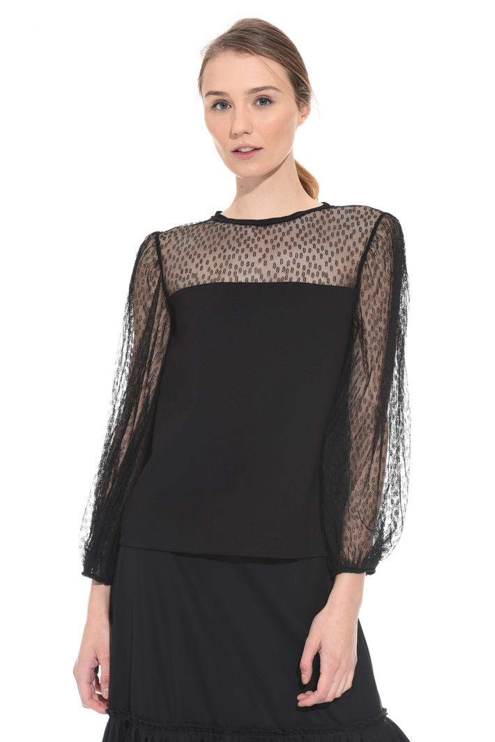 Blusa in jersey punto stoffa Intrend Blusa in jersey punto stoffa Intrend