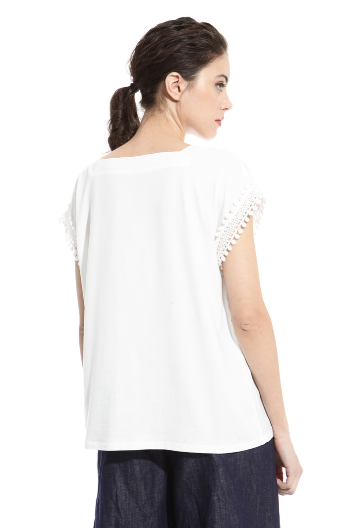 Top in tela di lino e jersey Intrend Top in tela di lino e jersey Intrend
