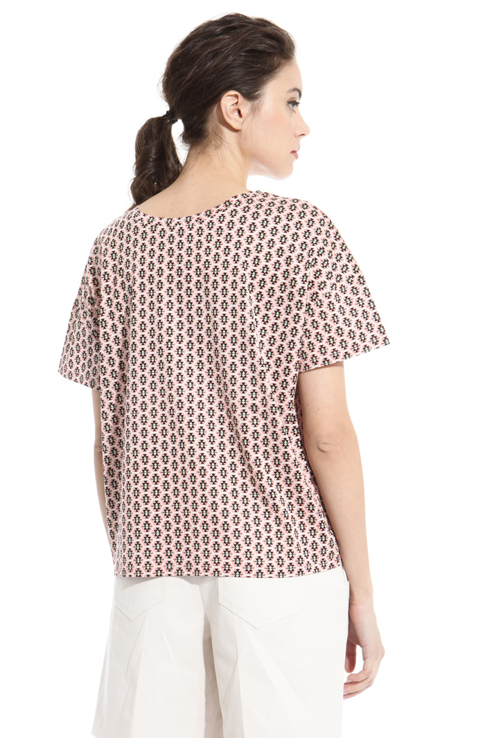 Printed boxy T-shirt Intrend Printed boxy T-shirt Intrend