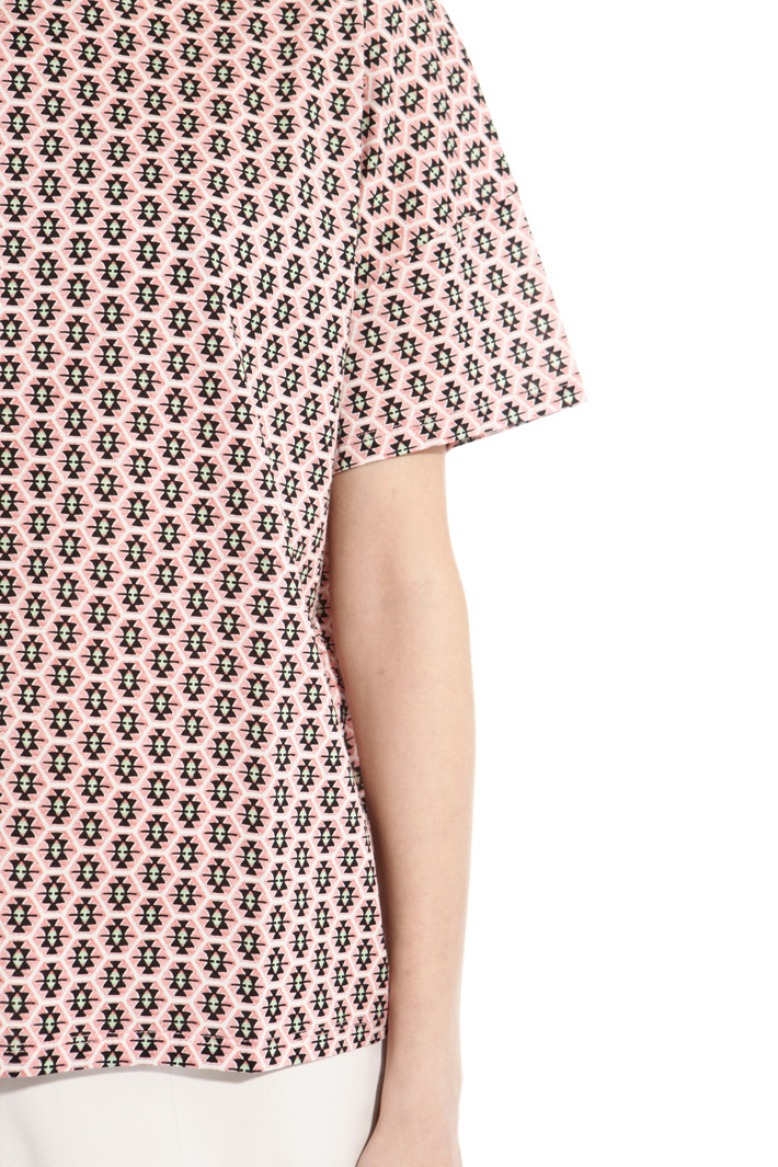 Printed boxy T-shirt Intrend Printed boxy T-shirt Intrend