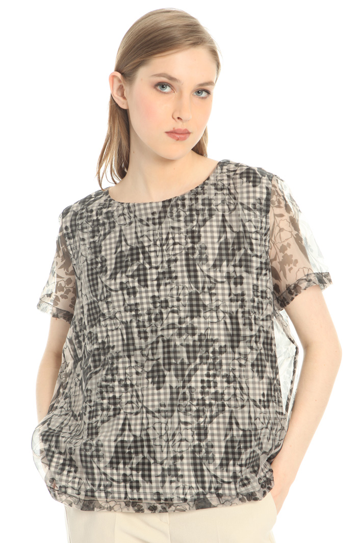Organza and jersey top Intrend Organza and jersey top Intrend