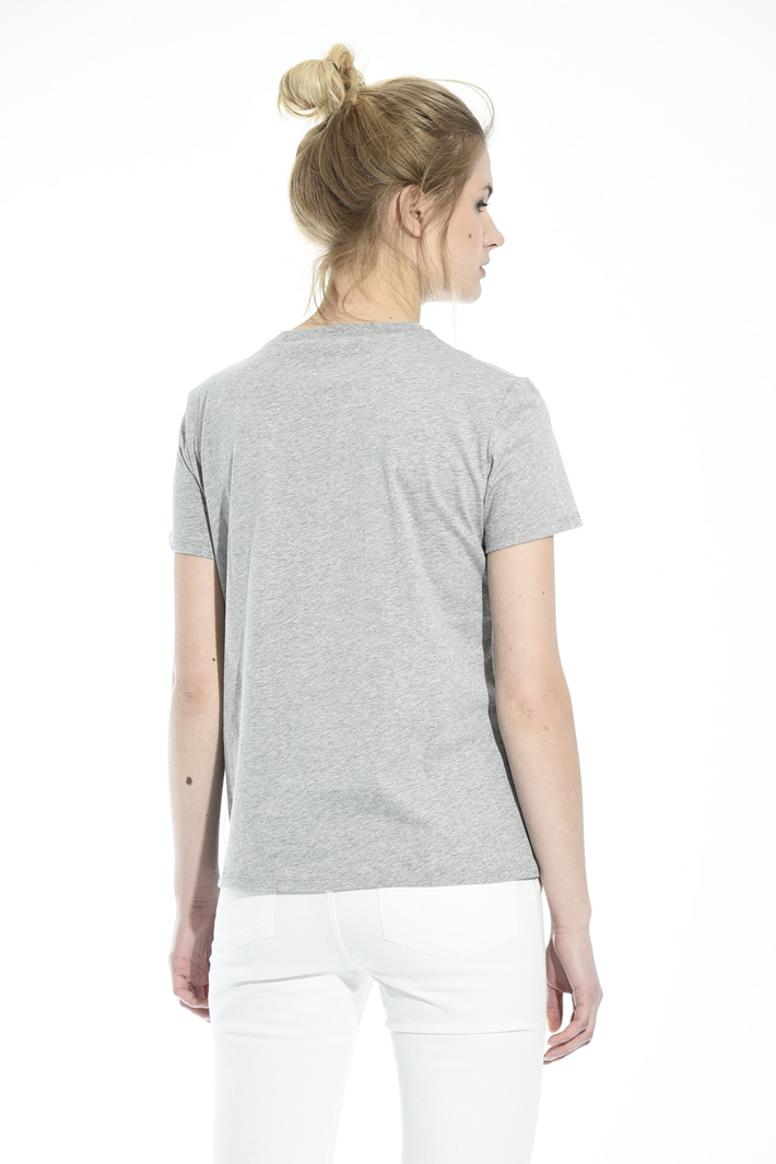 Fringed cotton T-shirt Intrend Fringed cotton T-shirt Intrend