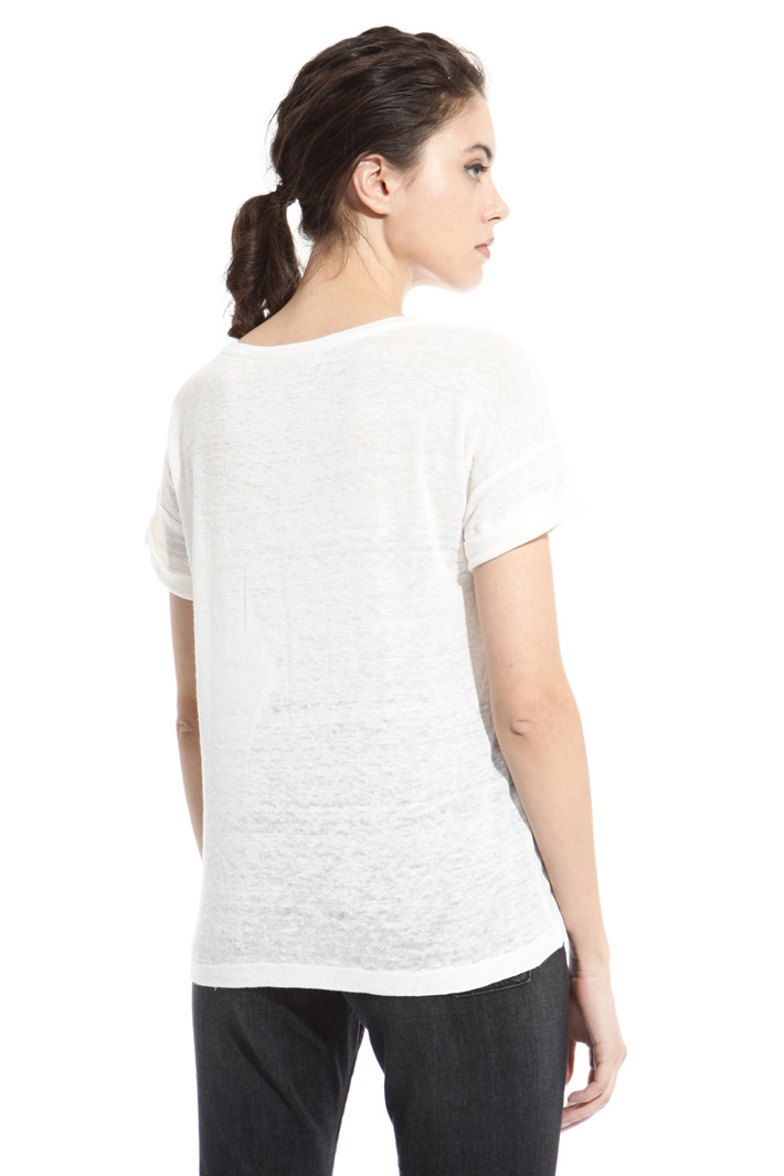 Linen jersey T-shirt Intrend Linen jersey T-shirt Intrend