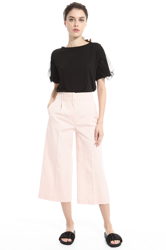 Tulle sleeve T-shirt Intrend Tulle sleeve T-shirt Intrend