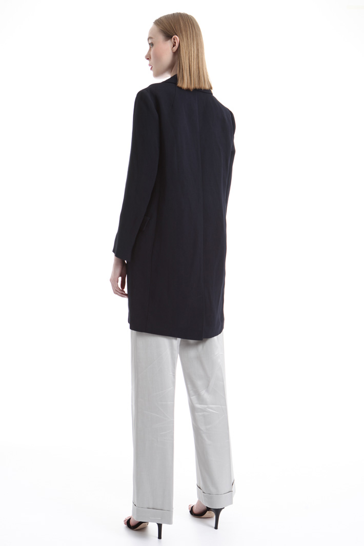 Linen blend topcoat Intrend Linen blend topcoat Intrend