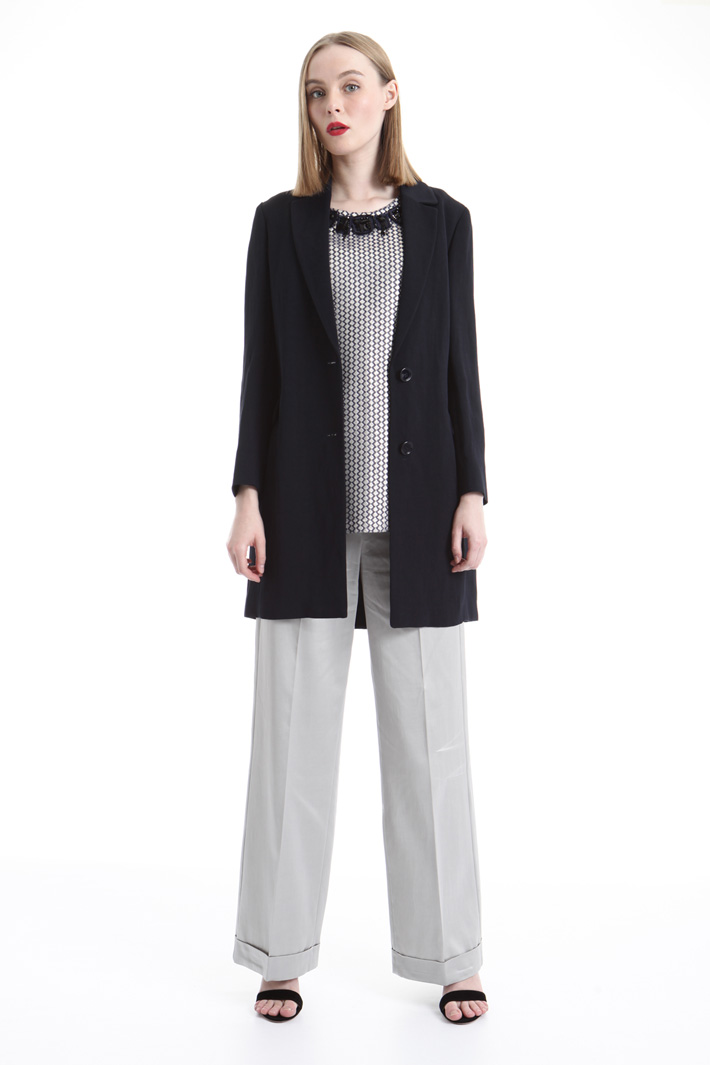 Linen blend topcoat Intrend Linen blend topcoat Intrend