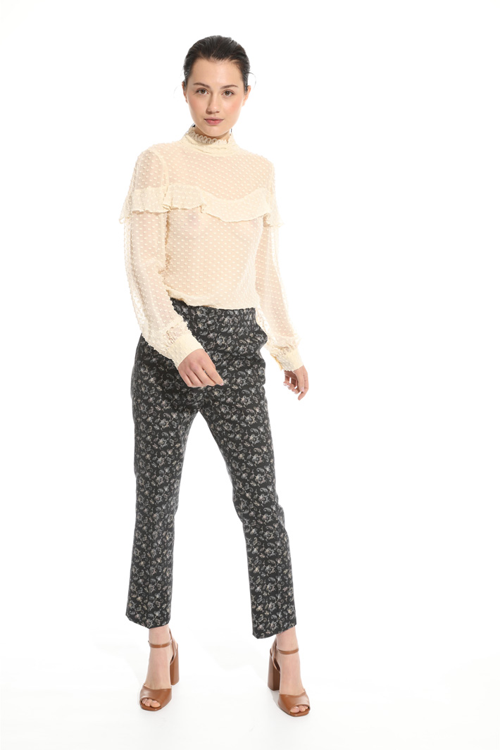 Pantalone in piquet stretch Intrend Pantalone in piquet stretch Intrend