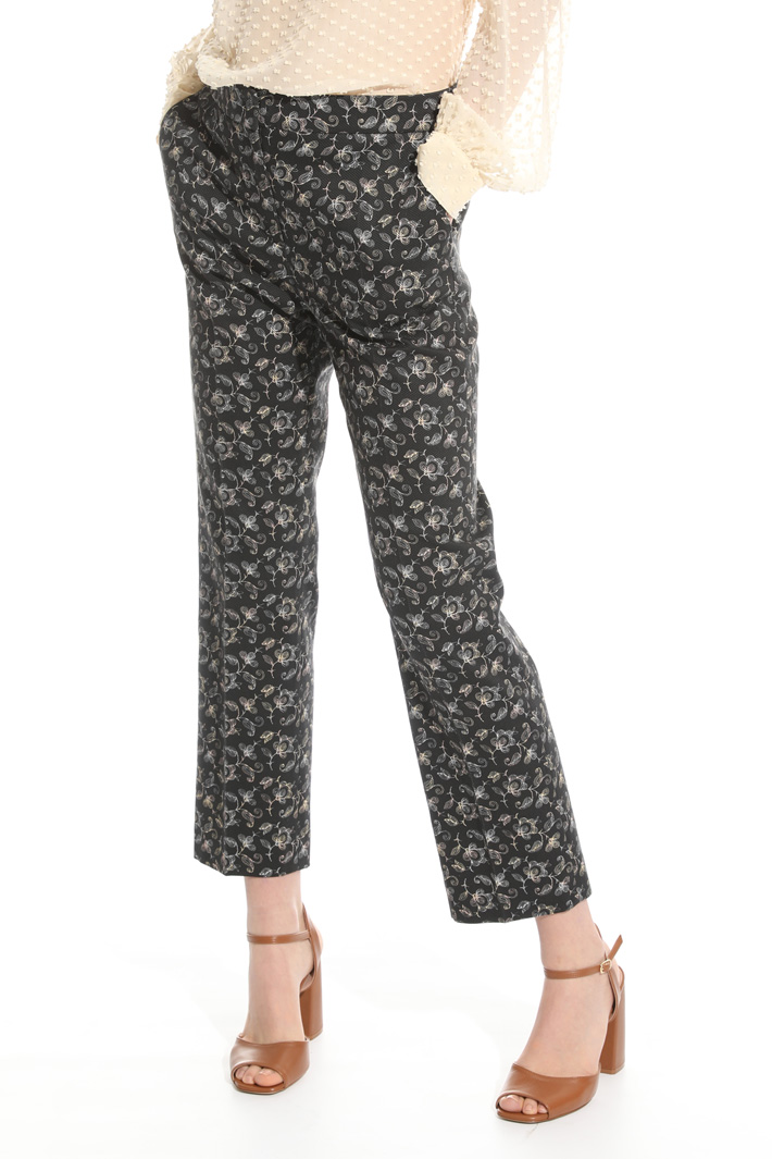 Pantalone in piquet stretch Intrend Pantalone in piquet stretch Intrend