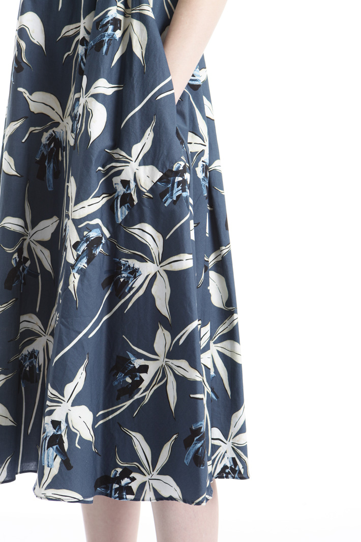 Printed poplin dress Intrend Printed poplin dress Intrend