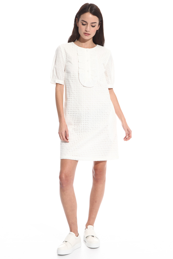 Short broderie anglaise dress Intrend Short broderie anglaise dress Intrend