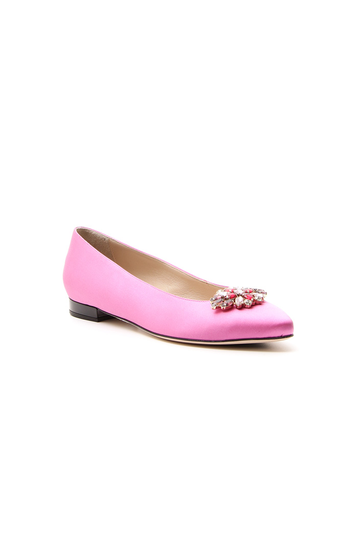Ballerina in raso con gioiello Intrend Ballerina in raso con gioiello Intrend