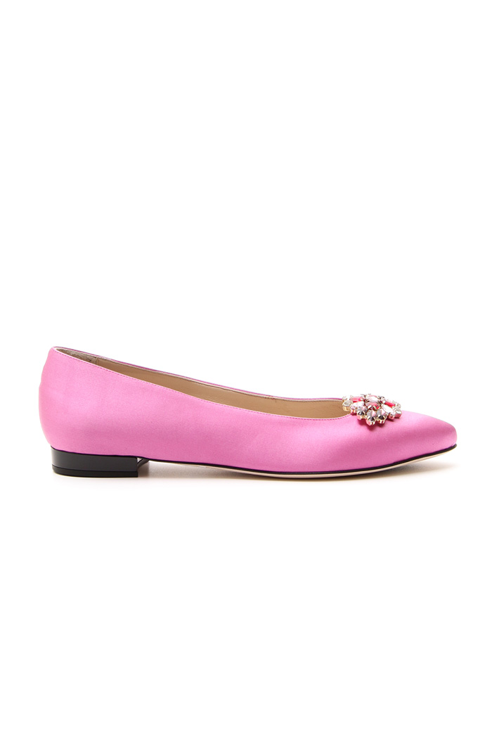 Ballerina in raso con gioiello Intrend Ballerina in raso con gioiello Intrend