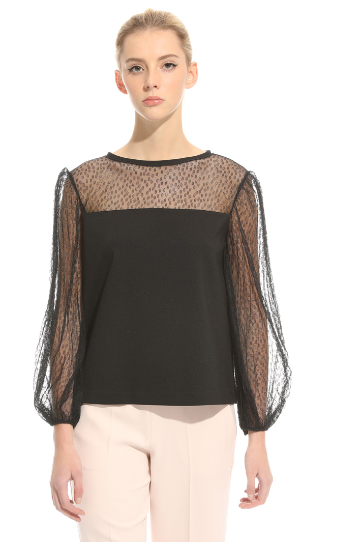 Blusa in jersey punto stoffa Intrend Blusa in jersey punto stoffa Intrend
