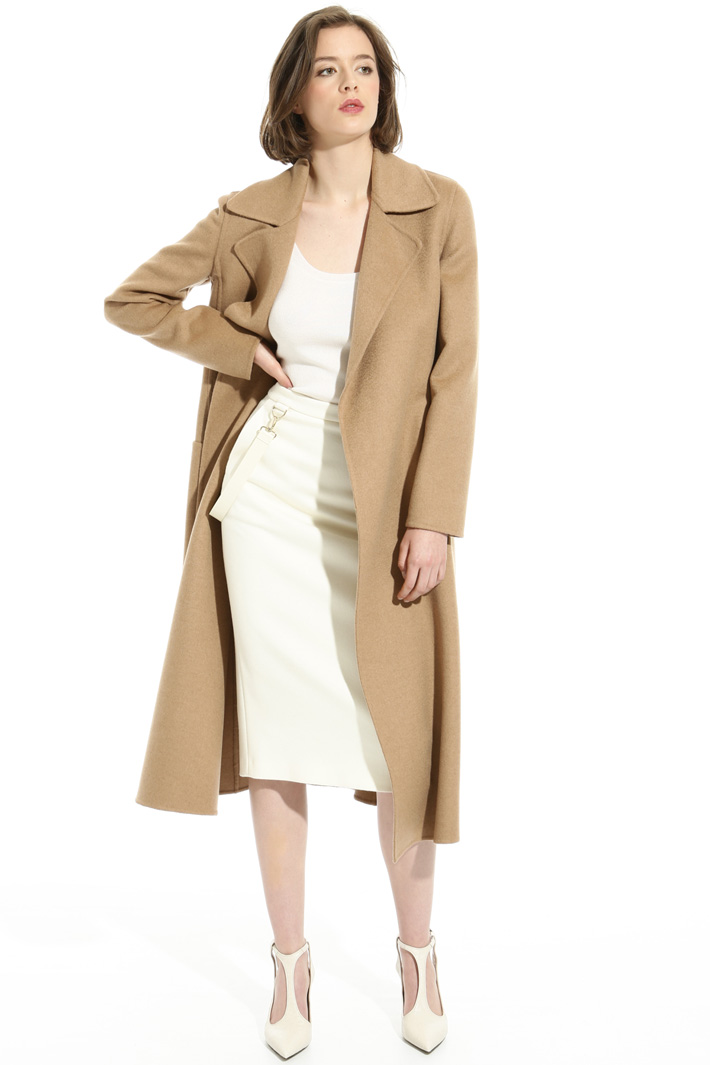 Flared camel coat Intrend Flared camel coat Intrend