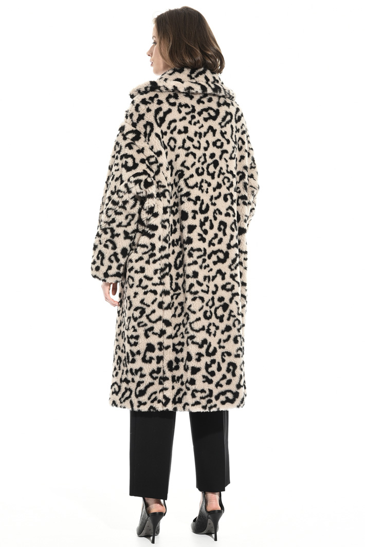 Oversized animal print coat Intrend Oversized animal print coat Intrend