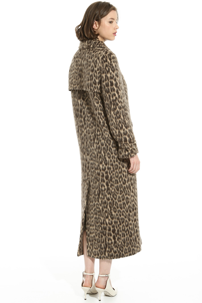 Long animal print coat Intrend Long animal print coat Intrend