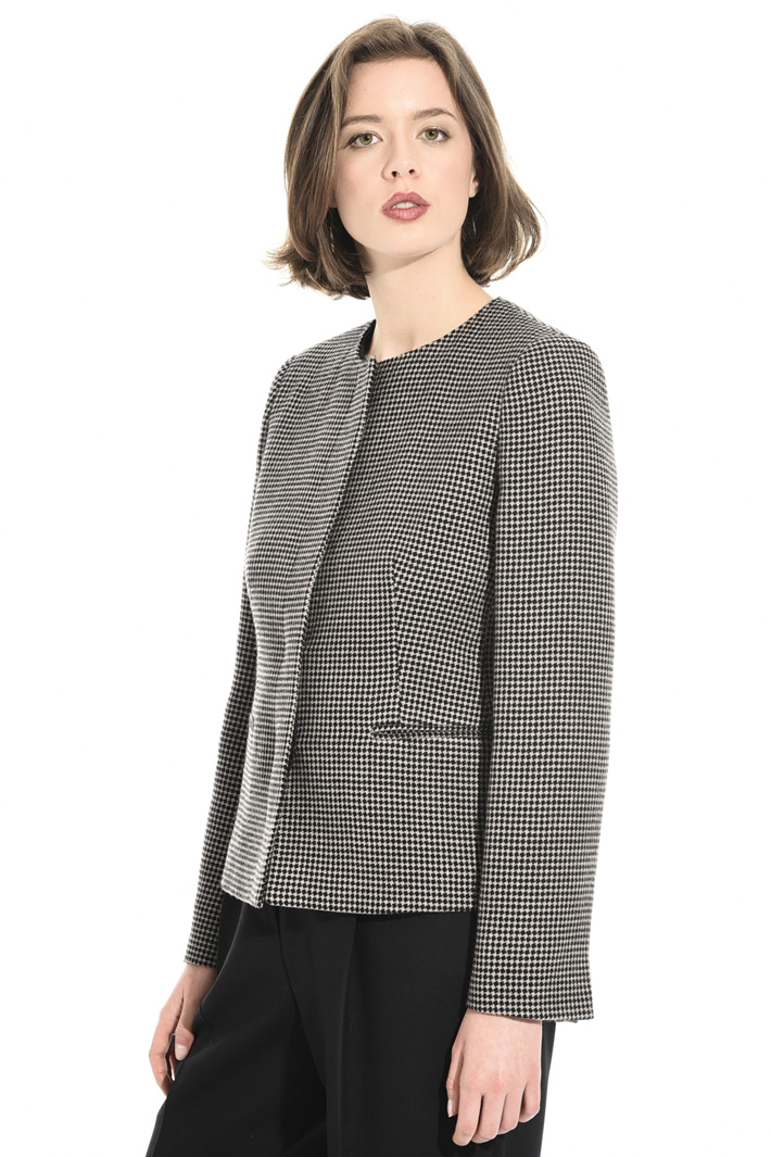 Wool jacquard jacket Intrend Wool jacquard jacket Intrend