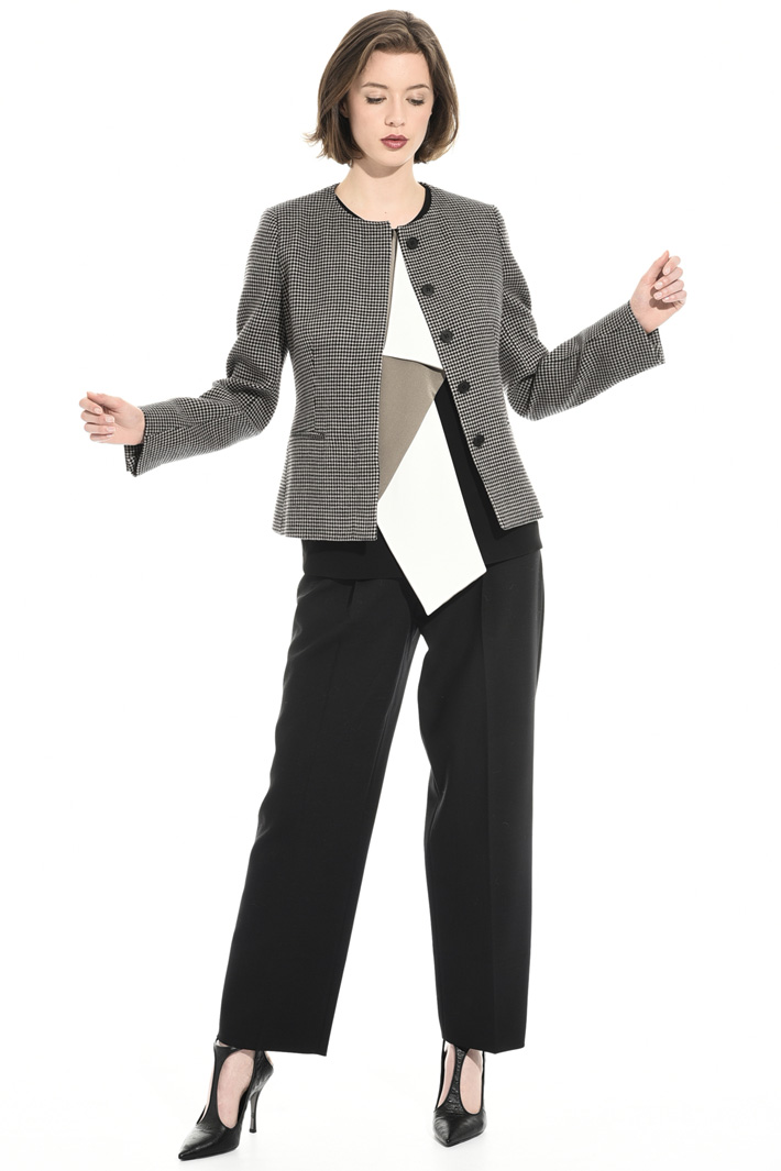 Wool jacquard jacket Intrend Wool jacquard jacket Intrend