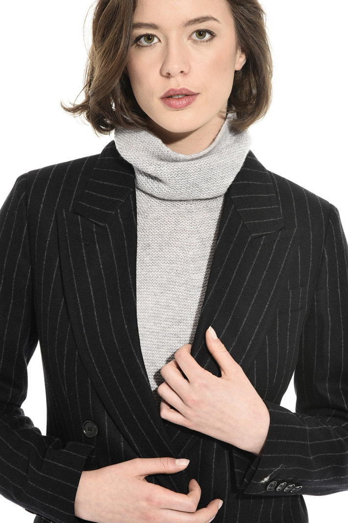 Pinstriped flannel jacket Intrend Pinstriped flannel jacket Intrend