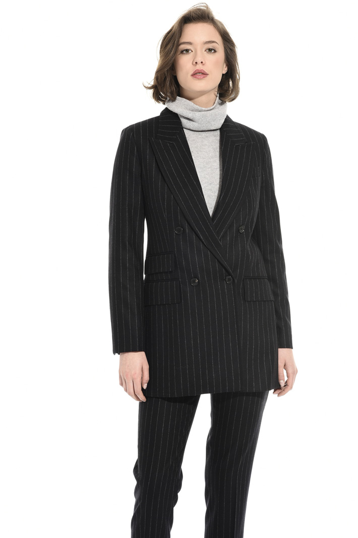 Pinstriped flannel jacket Intrend Pinstriped flannel jacket Intrend