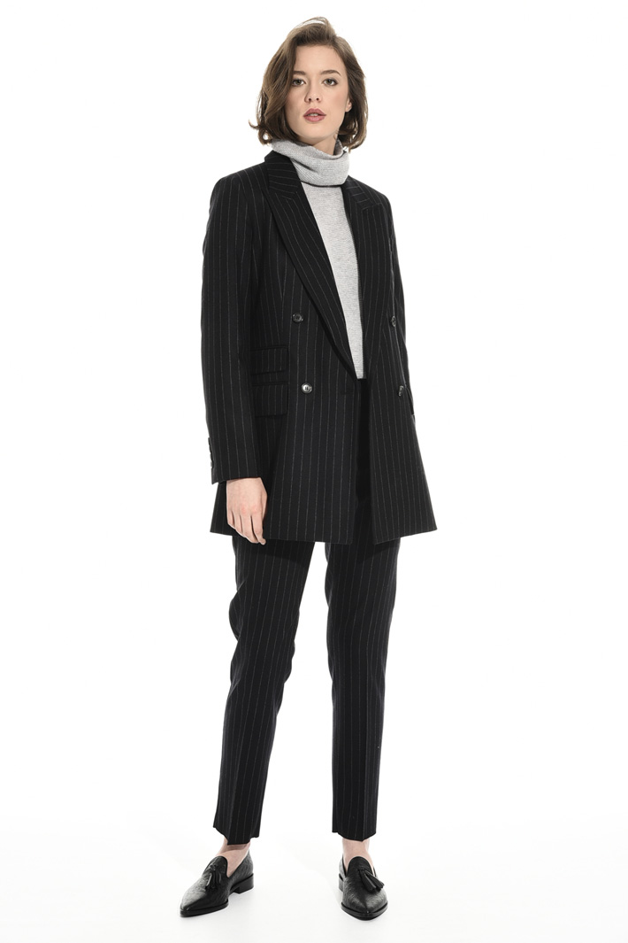 Pinstriped flannel jacket Intrend Pinstriped flannel jacket Intrend