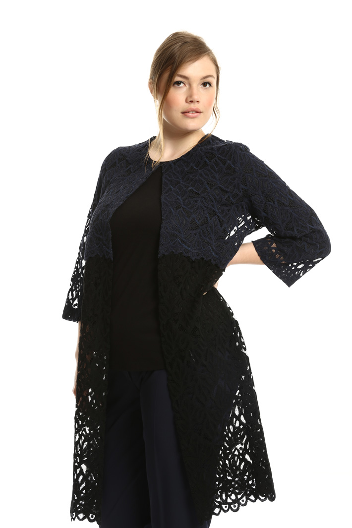 Rebrodé lace duster coat Intrend Rebrodé lace duster coat Intrend