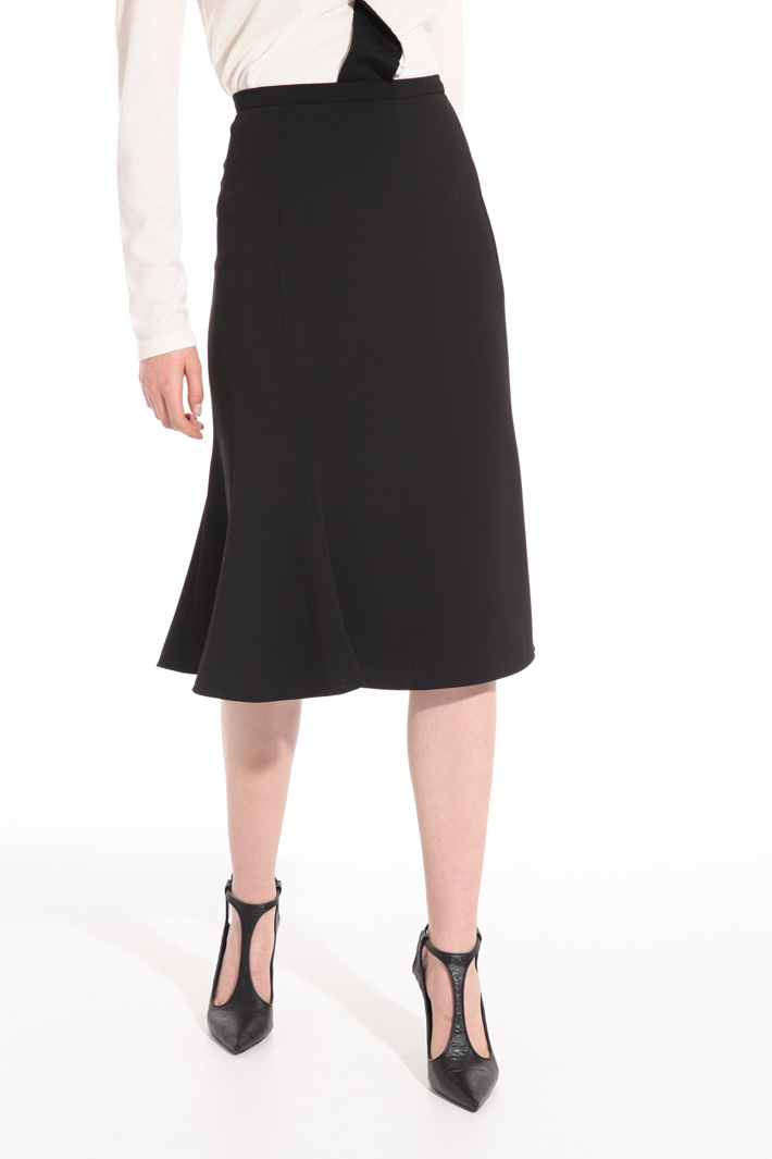 Flounced knee-length skirt Intrend Flounced knee-length skirt Intrend