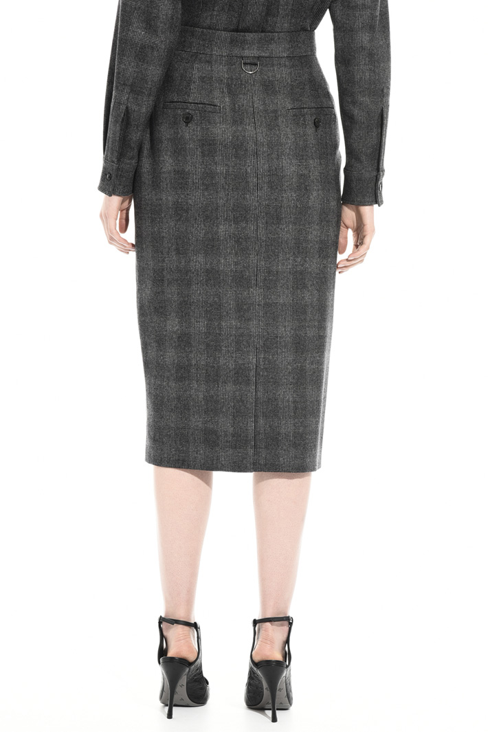 Flannel sheath skirt Intrend Flannel sheath skirt Intrend