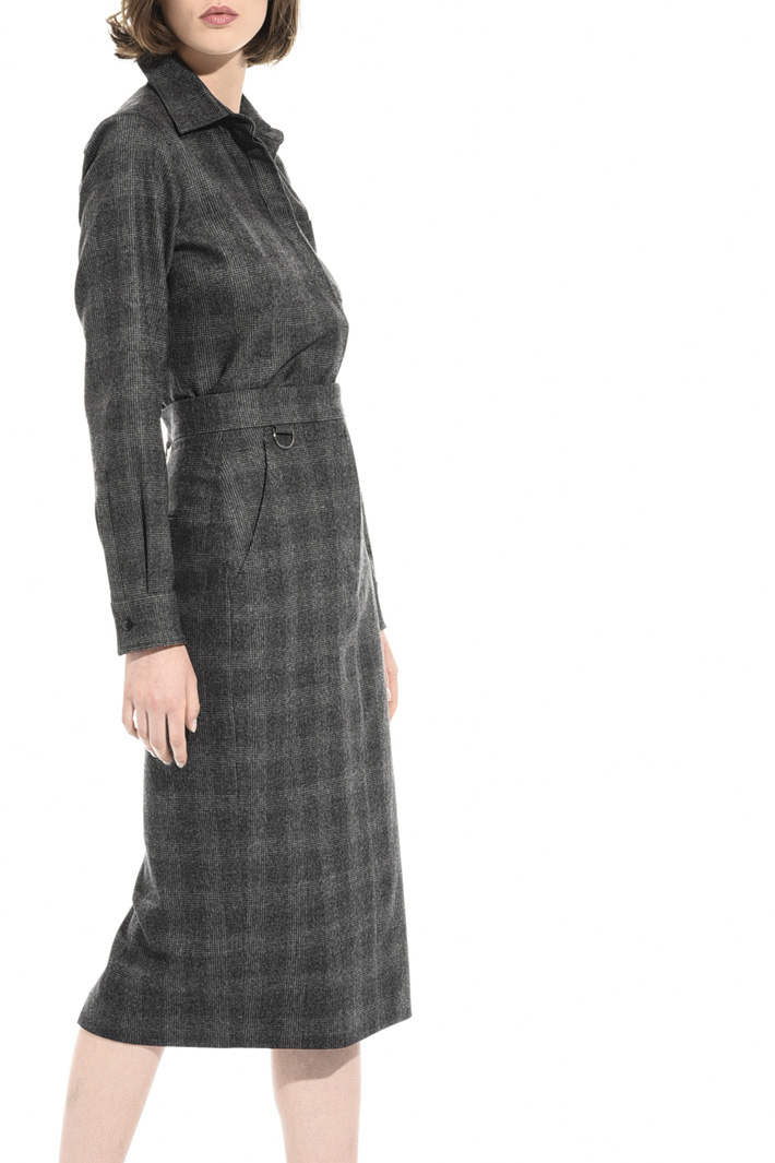 Flannel sheath skirt Intrend Flannel sheath skirt Intrend