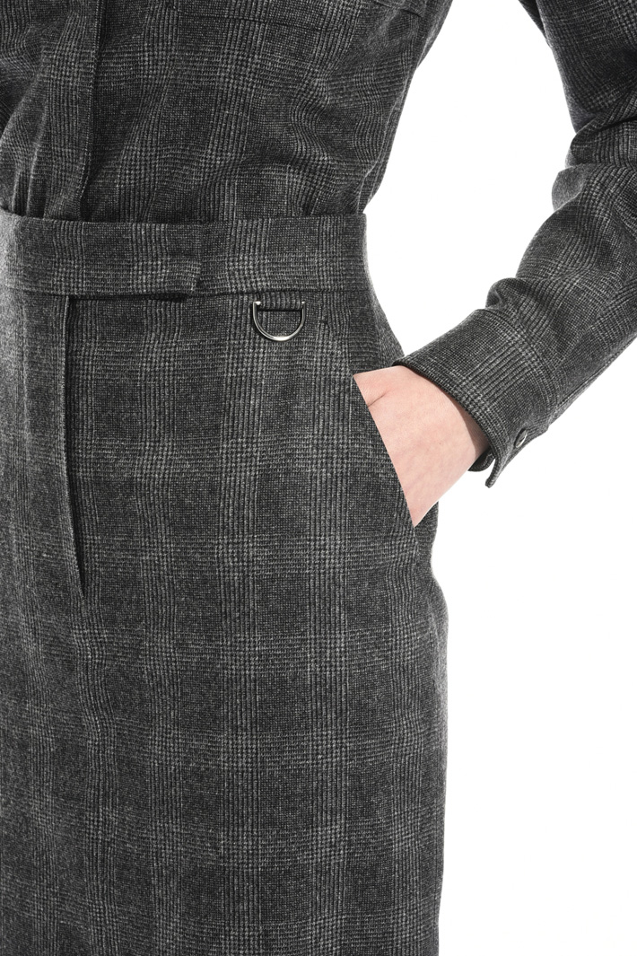 Flannel sheath skirt Intrend Flannel sheath skirt Intrend