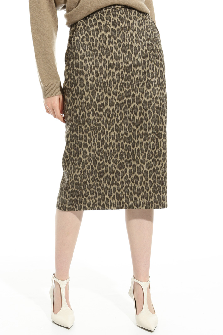 Jacquard flannel skirt Intrend Jacquard flannel skirt Intrend
