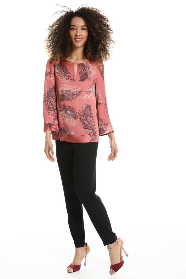 Viscose satin blouse Intrend Viscose satin blouse Intrend