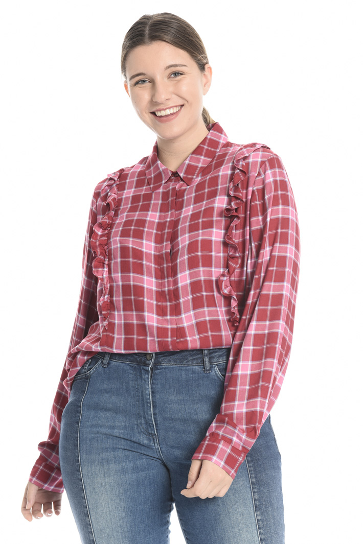 Checked viscose shirt Intrend Checked viscose shirt Intrend