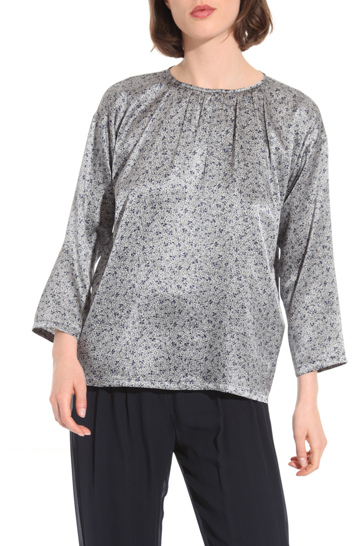 Silk satin blouse Intrend Silk satin blouse Intrend