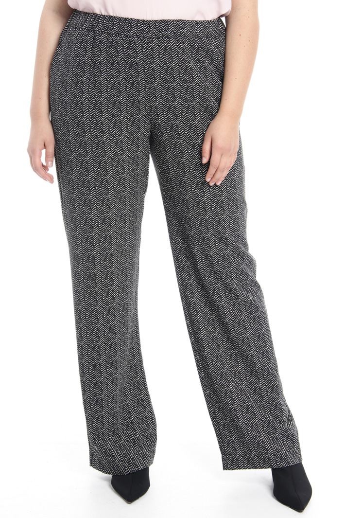 Printed fluid trousers Intrend Printed fluid trousers Intrend