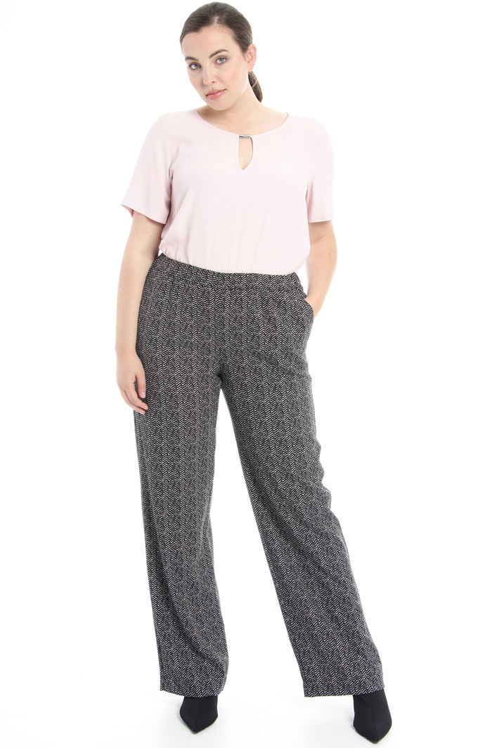 Printed fluid trousers Intrend Printed fluid trousers Intrend