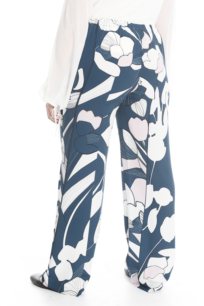 Printed crepe trousers Intrend Printed crepe trousers Intrend
