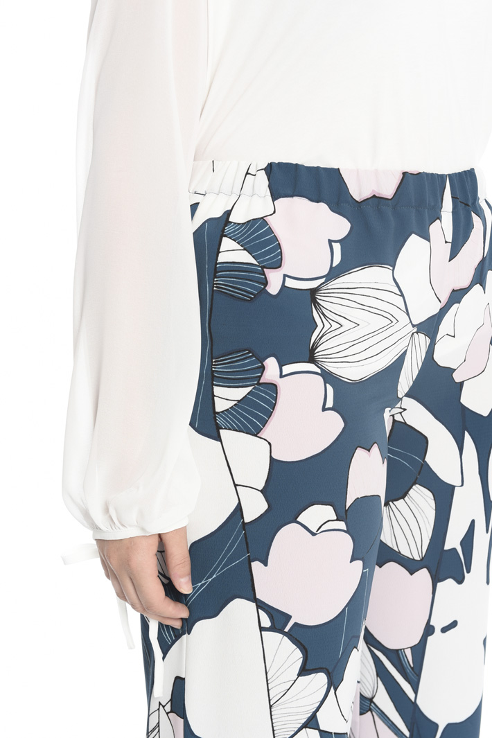 Printed crepe trousers Intrend Printed crepe trousers Intrend