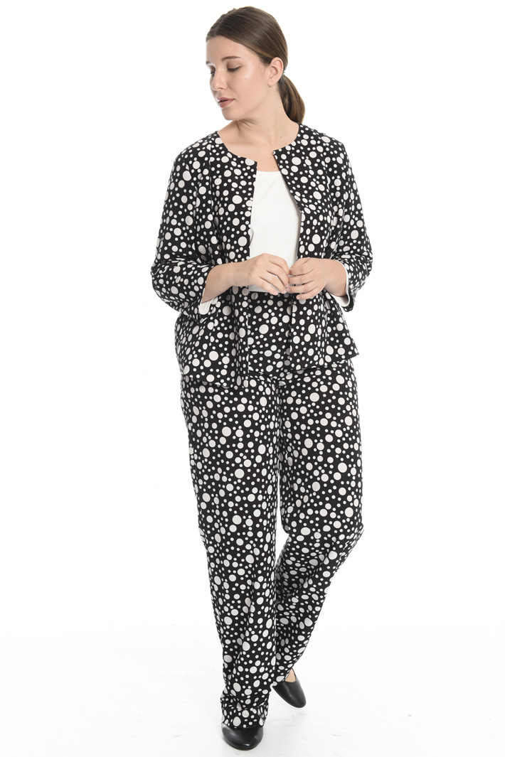 Printed crepe trousers Intrend Printed crepe trousers Intrend