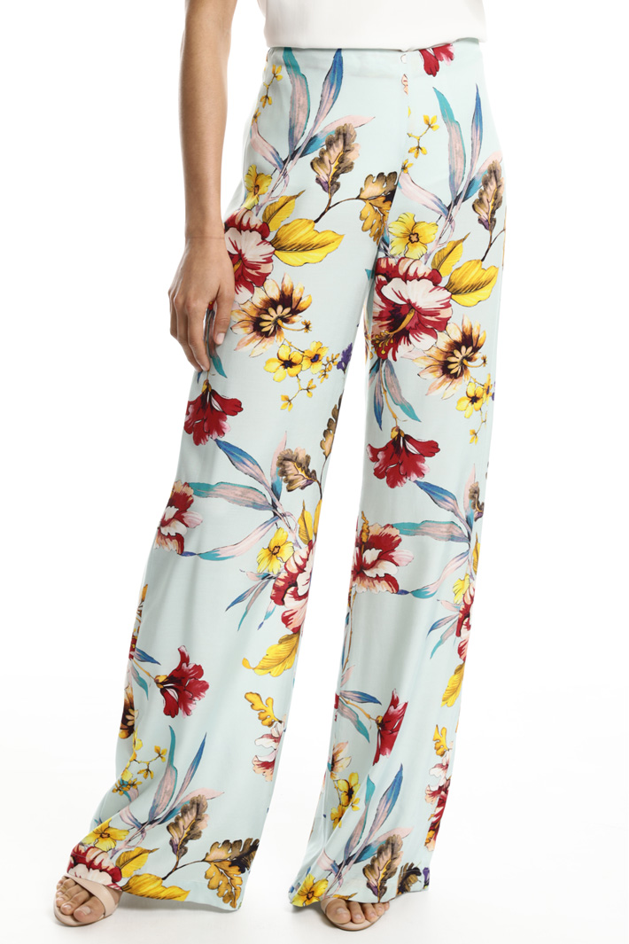 Wide-leg twill trousers Intrend Wide-leg twill trousers Intrend